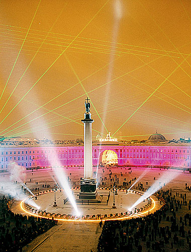 Иллюминация на Дворцовой площади