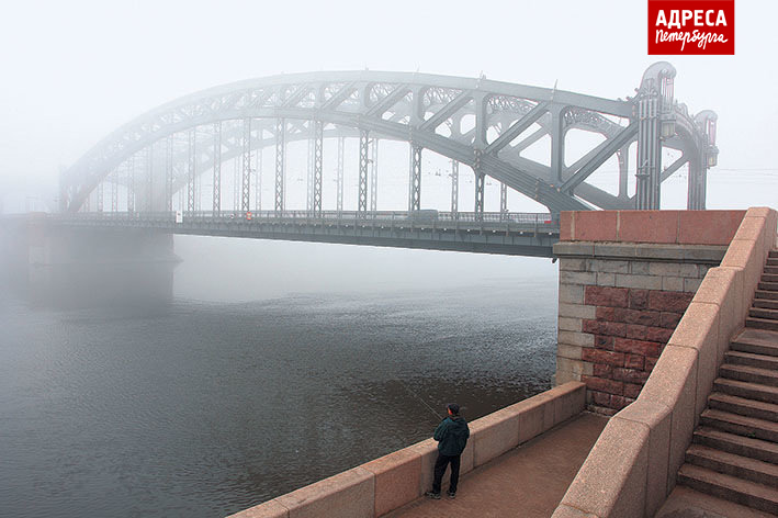 Река Нева и мост Петра Великого